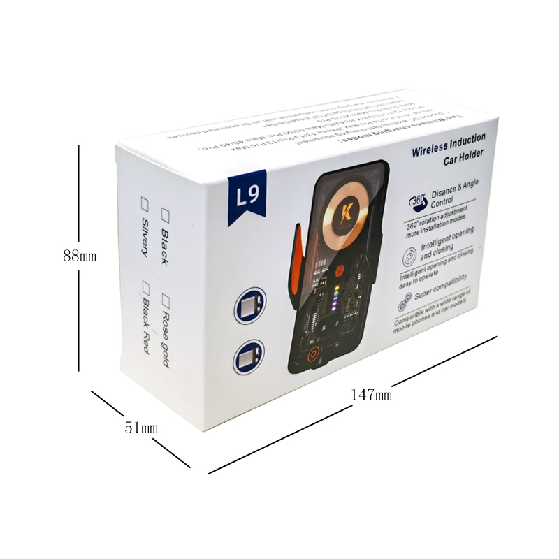 L9透明面板汽车载无线充电手机支架车内智能感应开合导航磁吸车载手机架详情17