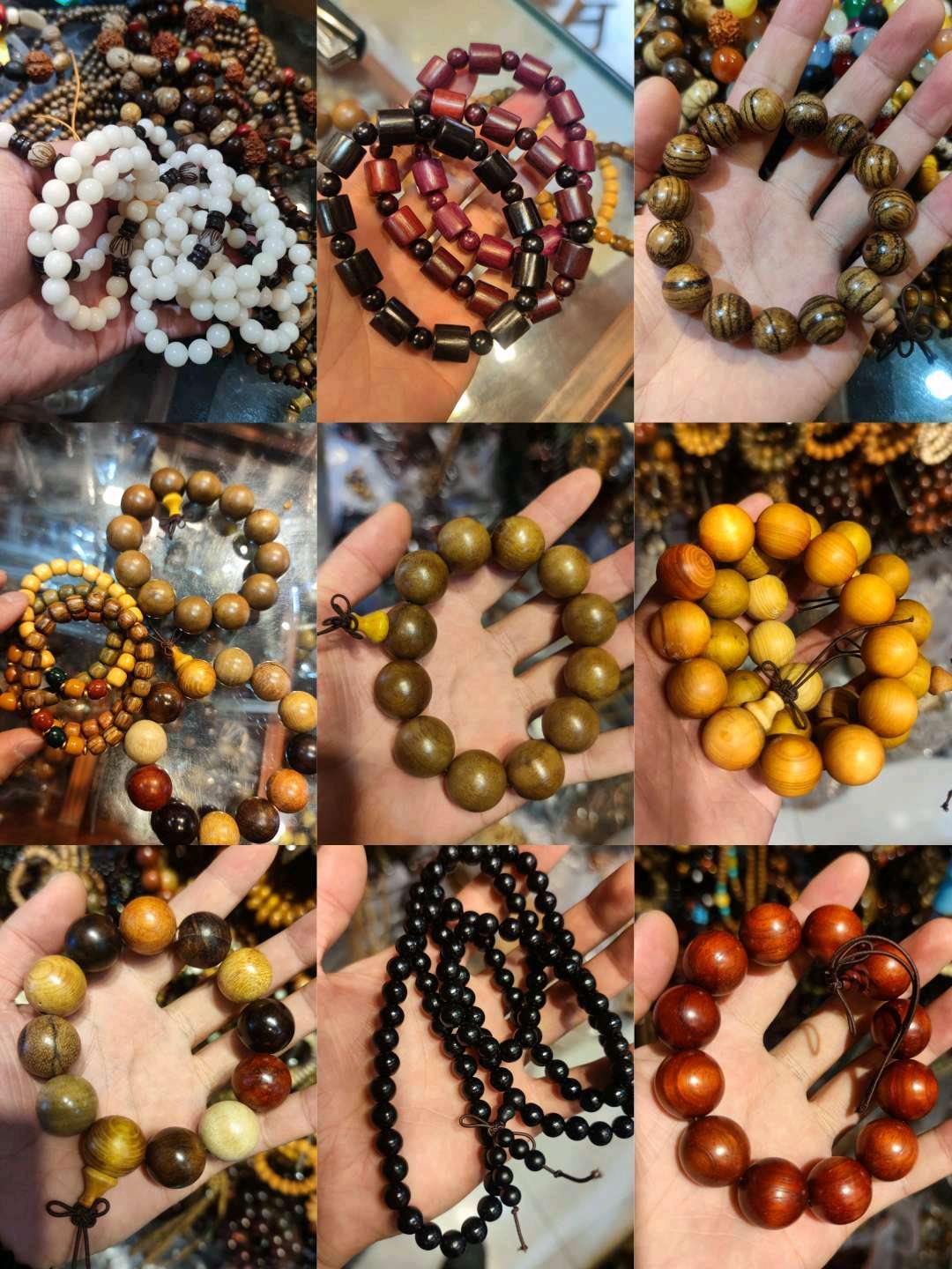 礼品货源 手串批发把玩儿手串金刚菩提手串 鸡翅木手串红酸枝手串产品图