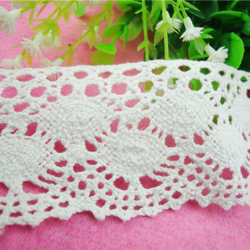 En stock fabricante cabello recto hilo de algodón encaje tejido puños escote conjuntos de puños textiles para el hogar accesorios para el cabello artesanales accesorios para el cabello ropa infantil Application Scenario