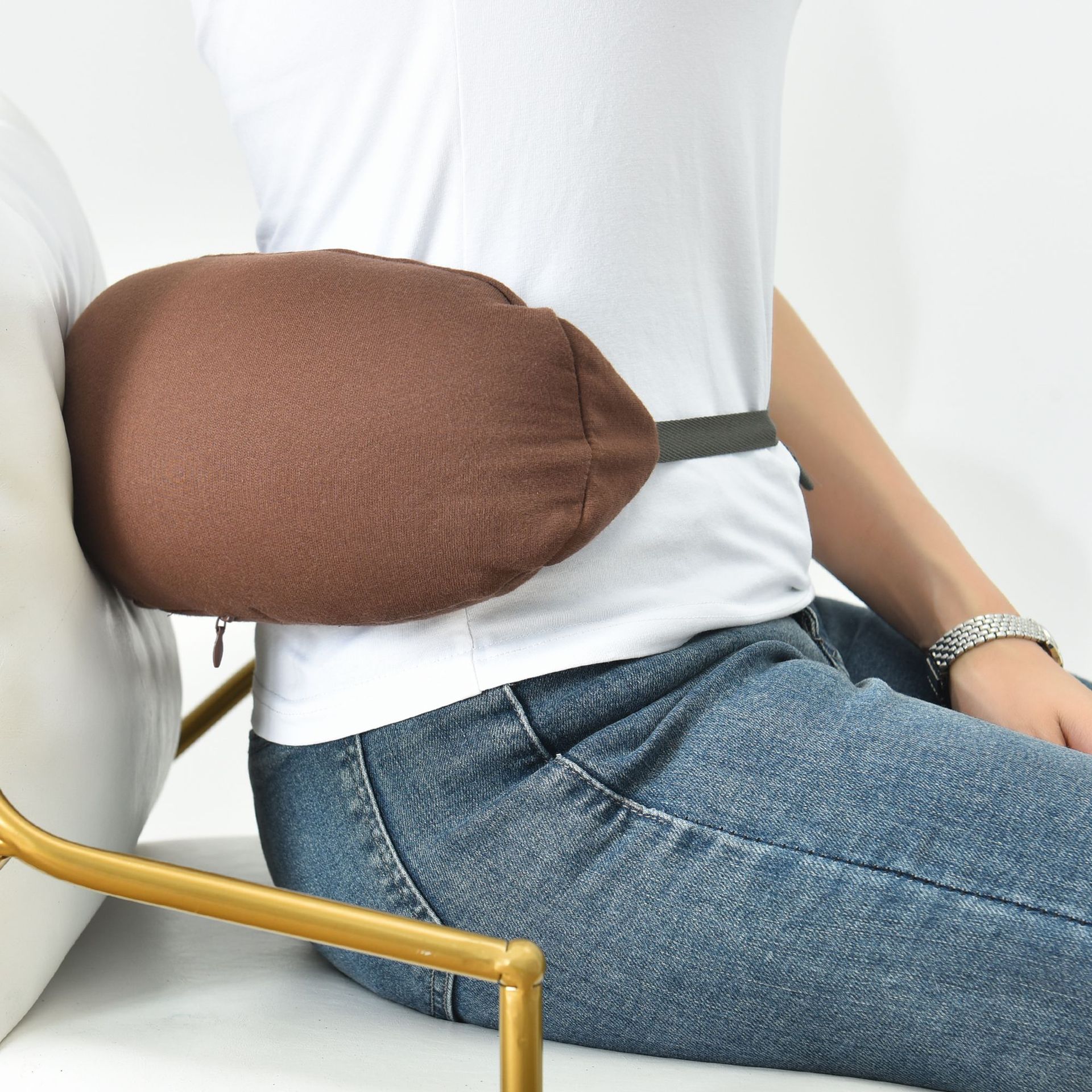 Cross-border exclusive all-cotton neck pillow, cervical pillow, travel airplane pillow, hooded U-shaped neck pillow, nap neck and prone pillow Specification image