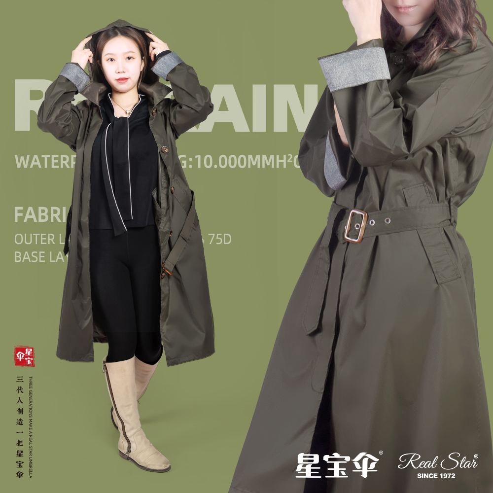 雨衣/儿童雨衣/备美雨衣/迷彩服男/电瓶车水衣白底实物图