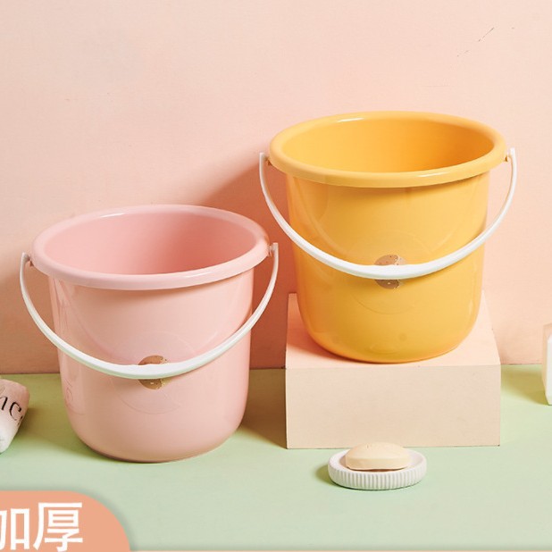 新款甜甜圈塑料加厚水桶手提家用学生宿舍多功能洗衣桶泡脚桶详情3