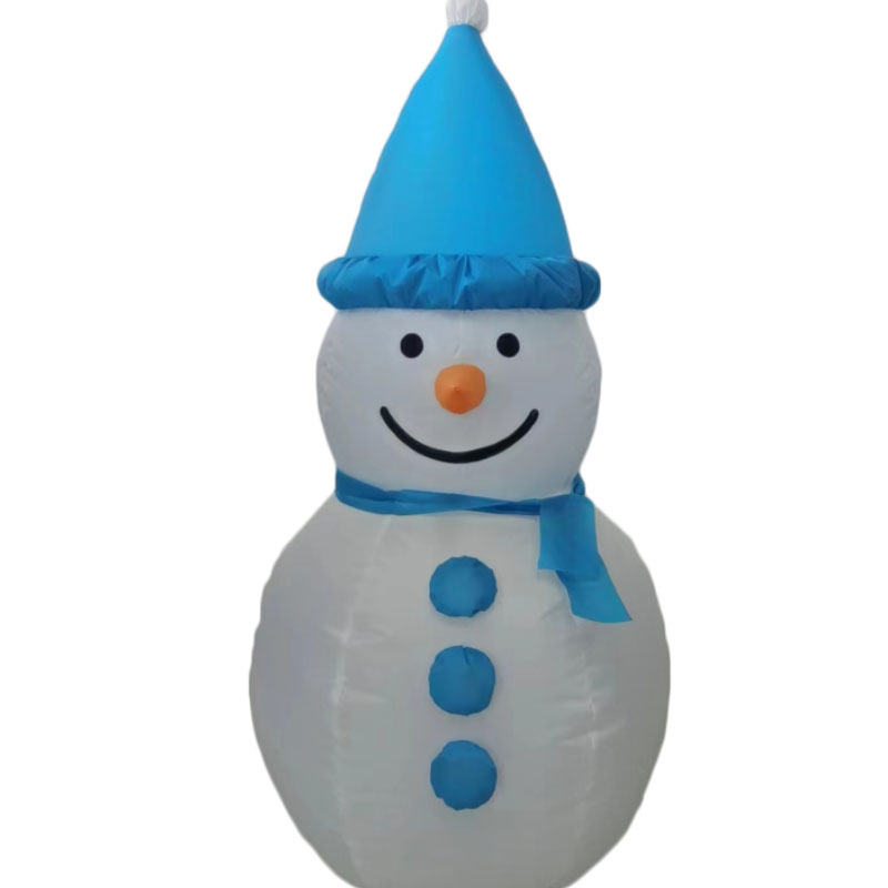 Fabricante venta caliente conveniente navidad inflable 1M lindo original muñeco de nieve navidad nieve atmósfera escena interior y exterior arreglo ins Specification image
