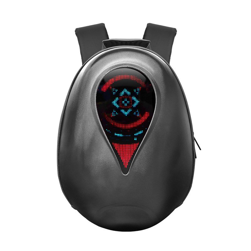 Black Loy Cycling Backpack 2024 New Backpack Ocean Star Led Cycling Backpack Motorcycle Motorcycle Backpack Sport Personality Diy Knight Backpack Specification drawing