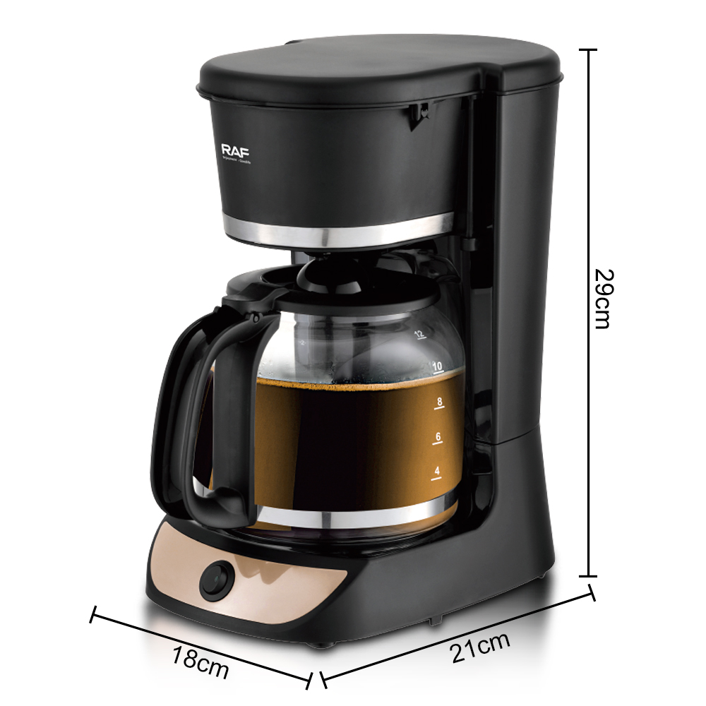 RAF drip coffee machine, home automatic integrated small coffee machine, European standard office bedroom Mocha pot, 1.8L Specification image