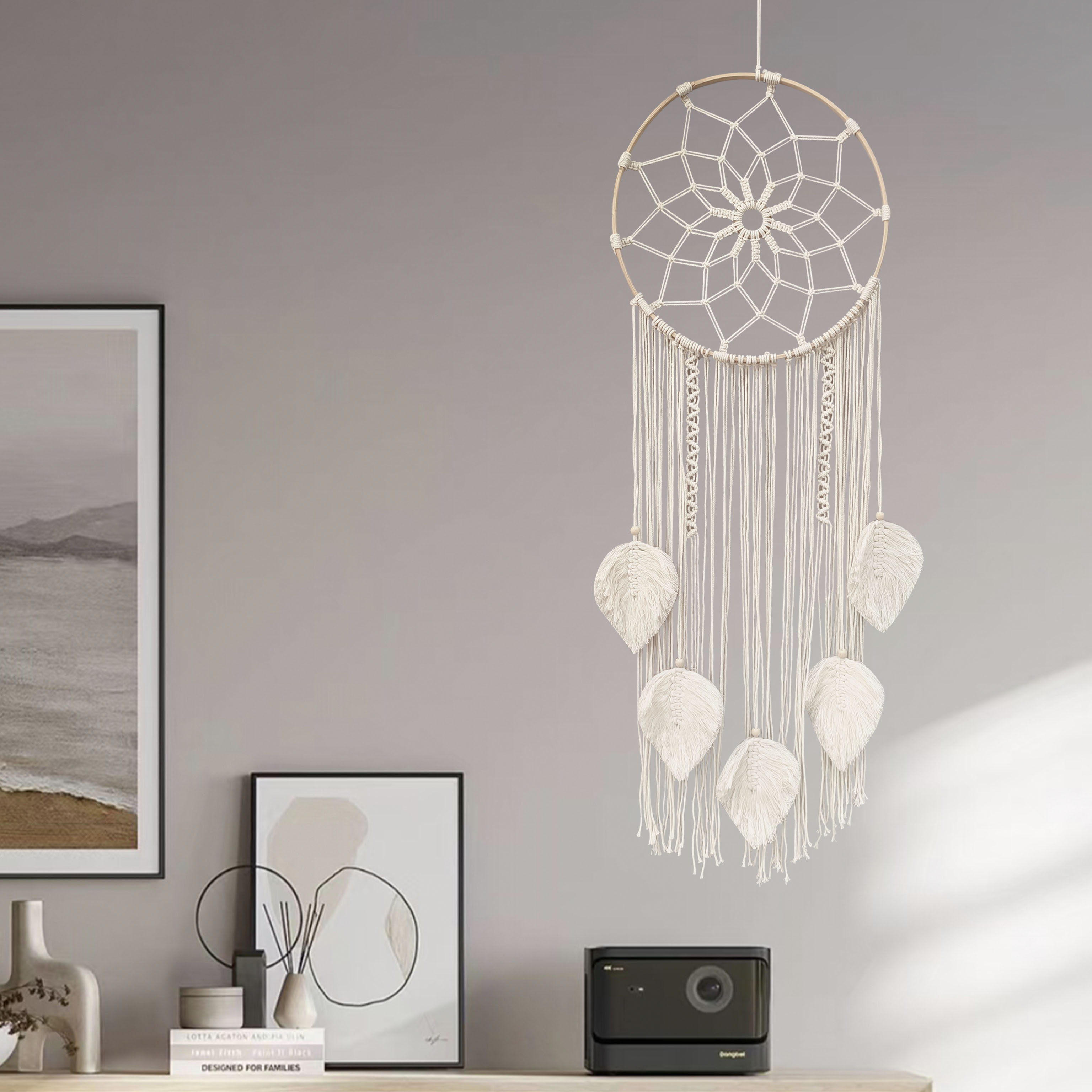 Nordic-style decorative dreamcatcher tapestry, creative hand-woven gifts, homestay home, interior wall decoration, wall hanging