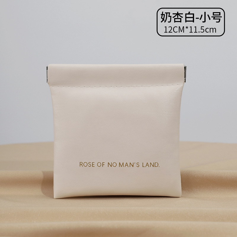 Simple closed spring piece bag, mini PU earphone storage bag, candy-colored coin bag, coin purse, lipstick storage bag detail image 17