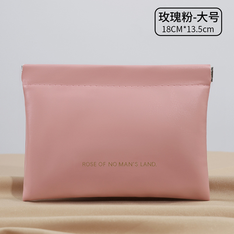 Simple closed spring piece bag, mini PU earphone storage bag, candy-colored coin bag, coin purse, lipstick storage bag detail image 14