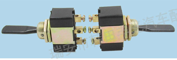 厂家直销 汽车农用车三轮车塑料手柄仪表灯按钮开关JK812-1黑色详情4