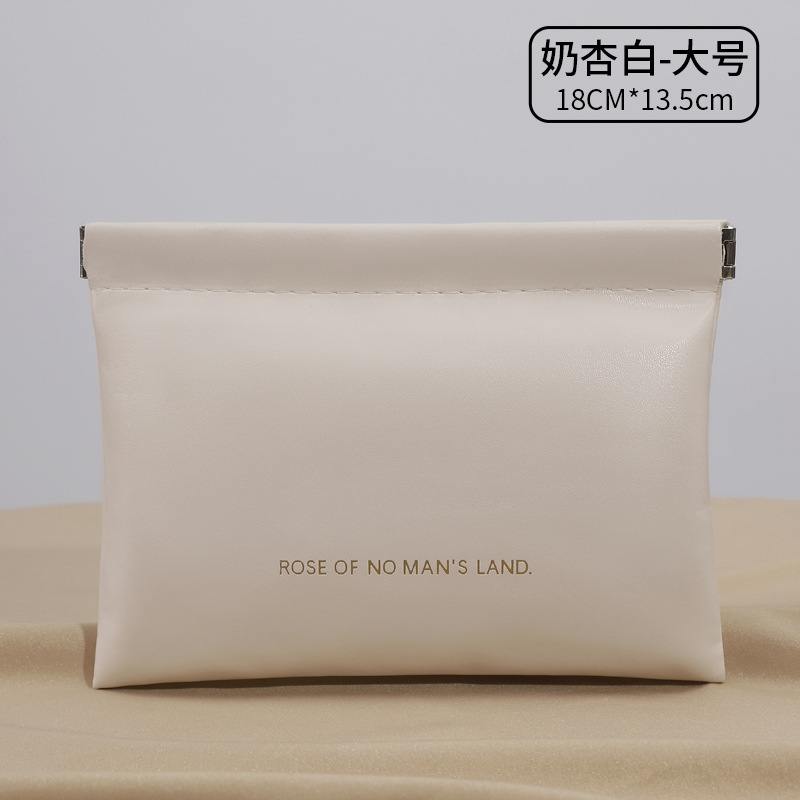 Simple closed spring piece bag, mini PU earphone storage bag, candy-colored coin bag, coin purse, lipstick storage bag detail image 15