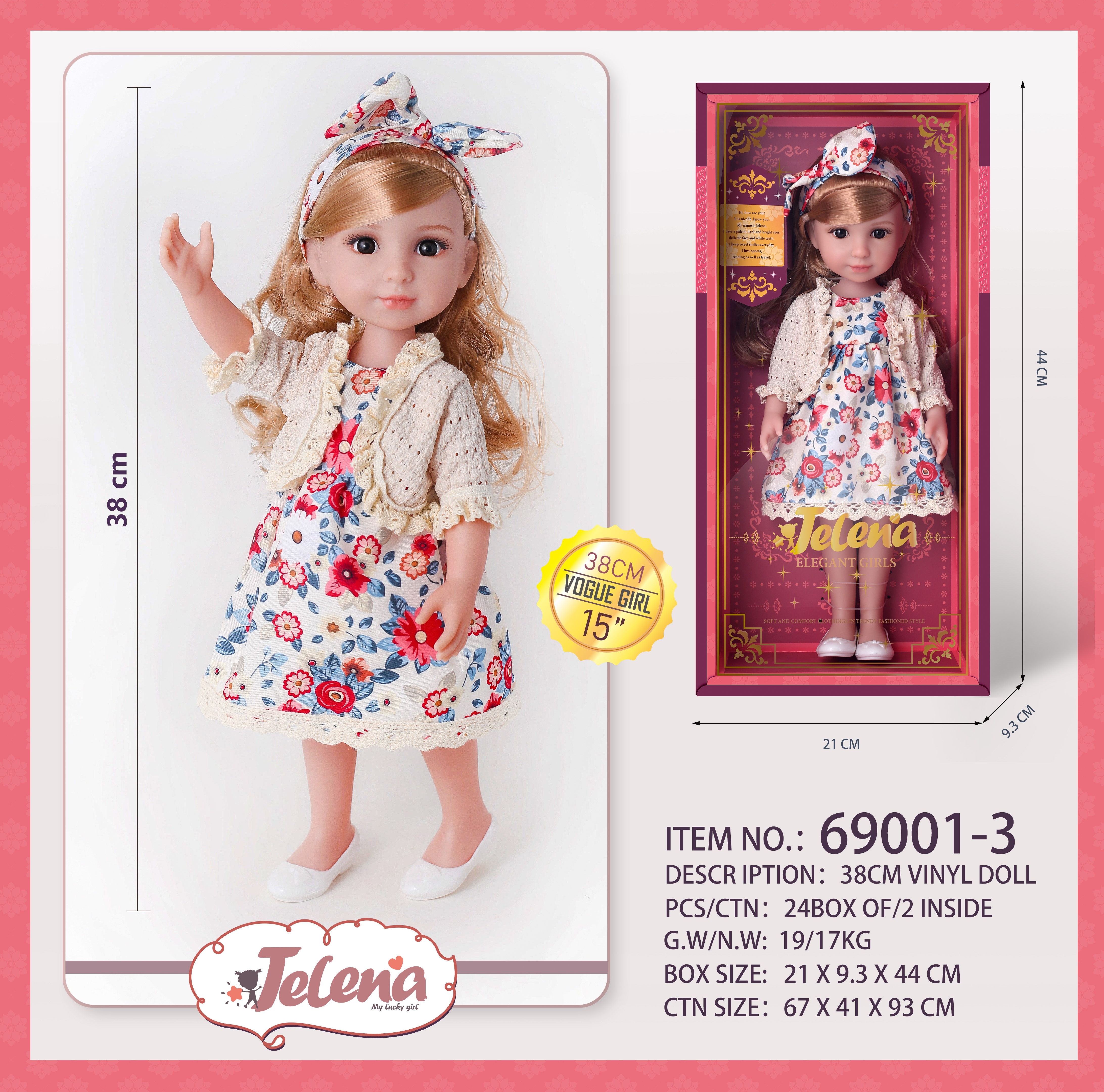 15-inch (38CM) eco-friendly all-rubber Yelena doll Application Scenario