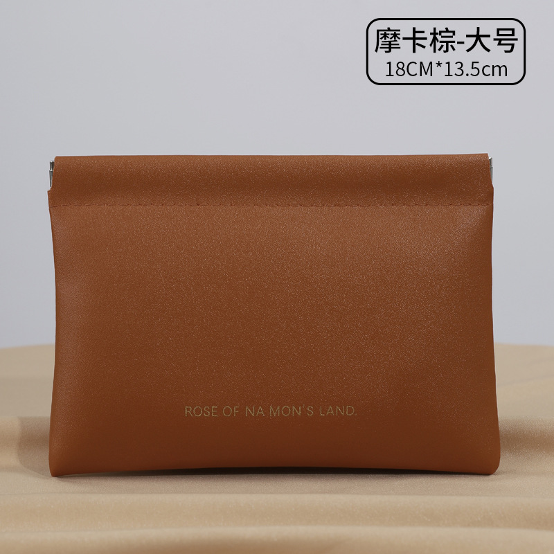 Simple closed spring piece bag, mini PU earphone storage bag, candy-colored coin bag, coin purse, lipstick storage bag detail image 20