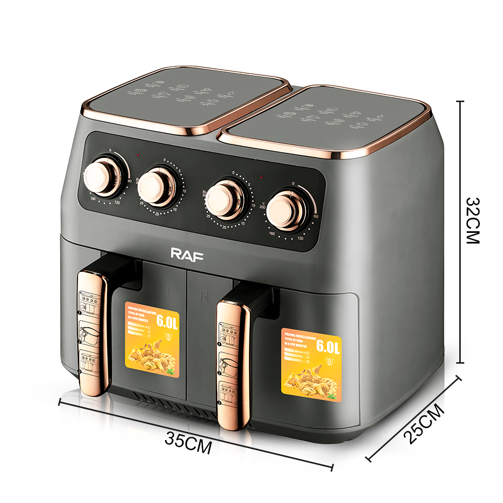 RAF European and American standard oil-free air fryer, household large-capacity fully automatic intelligent electric fryer, multi-functional machine 12L pic 10