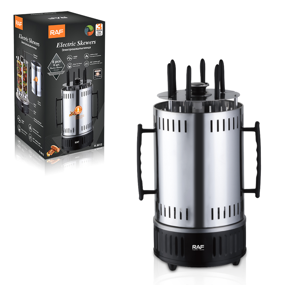 RAF European standard cross-border barbecue grill, skewer machine, household multi-functional grilling and frying all-in-one, smoke-free charcoal grill pic 4