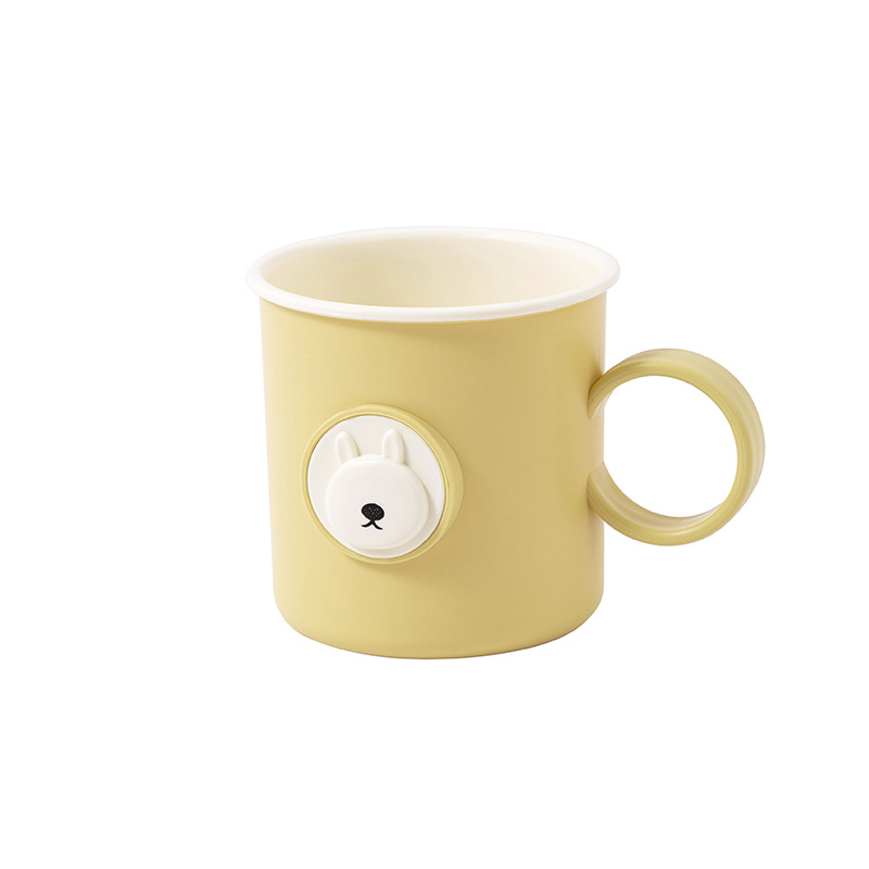 J11-0304 Student mouthwash Cup Toothbrush Cup, two-color creative thickened simple toothbrush cup with handle, mouthwash cup toothbrush brushing cup details Picture