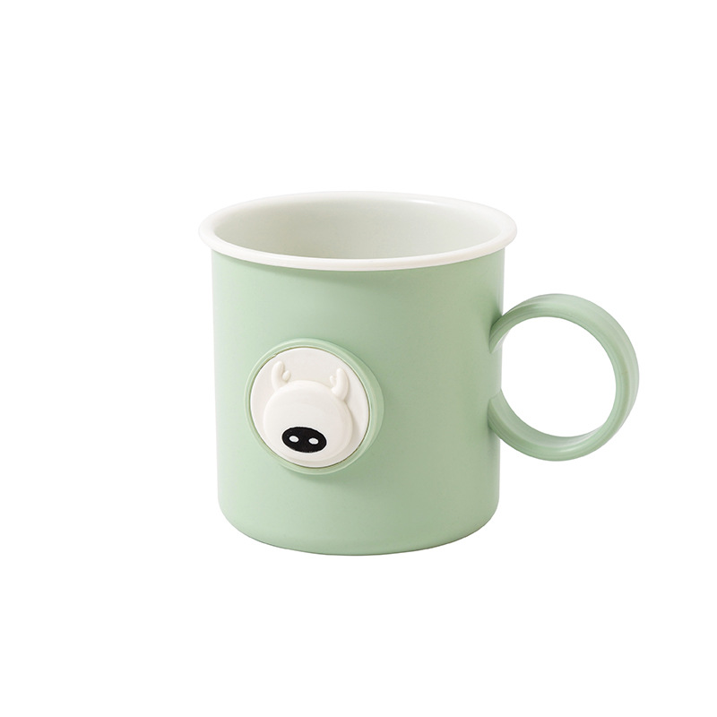 J11-0304 Student mouthwash Cup Toothbrush Cup, two-color creative thickened simple toothbrush cup with handle, mouthwash cup toothbrush brushing cup