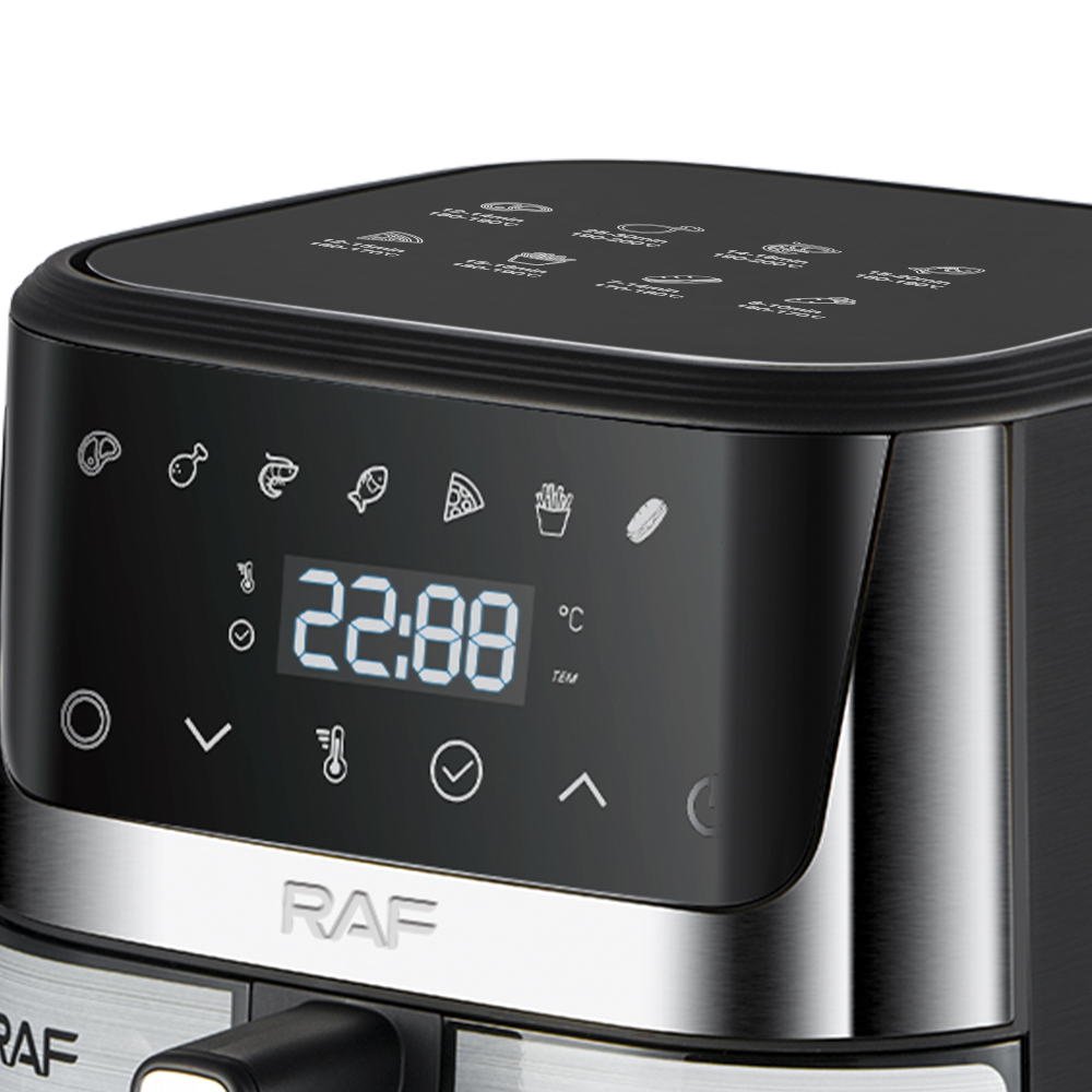 RAF European standard cross-border air fryer, large-capacity multi-functional smart home visual electric fryer, 8.5L, no smoke Specification image