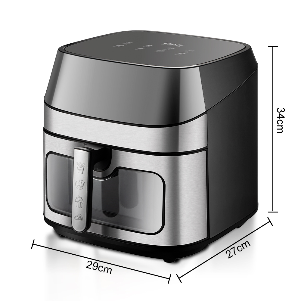 RAF European standard cross-border air fryer, large capacity, multi-functional, smart home digital display electric fryer, 8L, no smoke, R.5288 Specification image