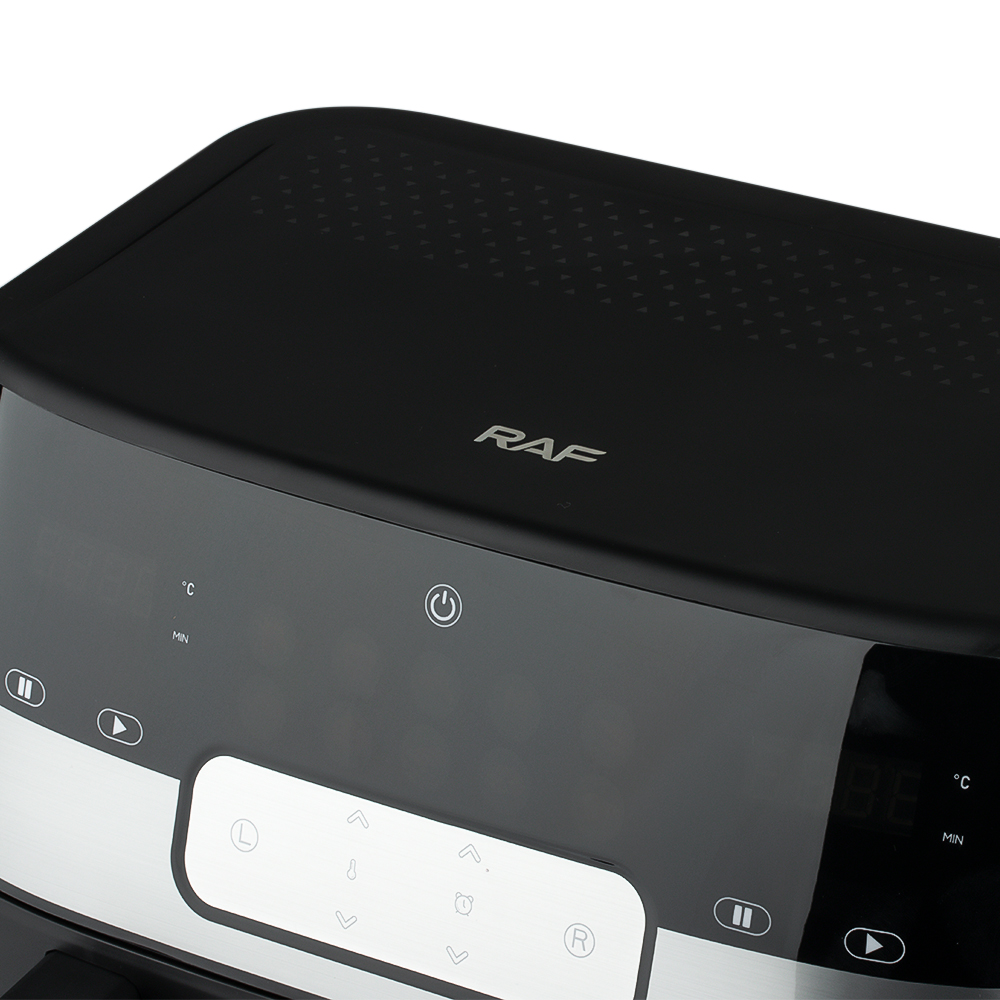 RAF European standard cross-border double-chamber air fryer with dual compartments, 9L large capacity, multi-functional, dual POTS and dual baskets, intelligent touch screen R.5272 pic 7