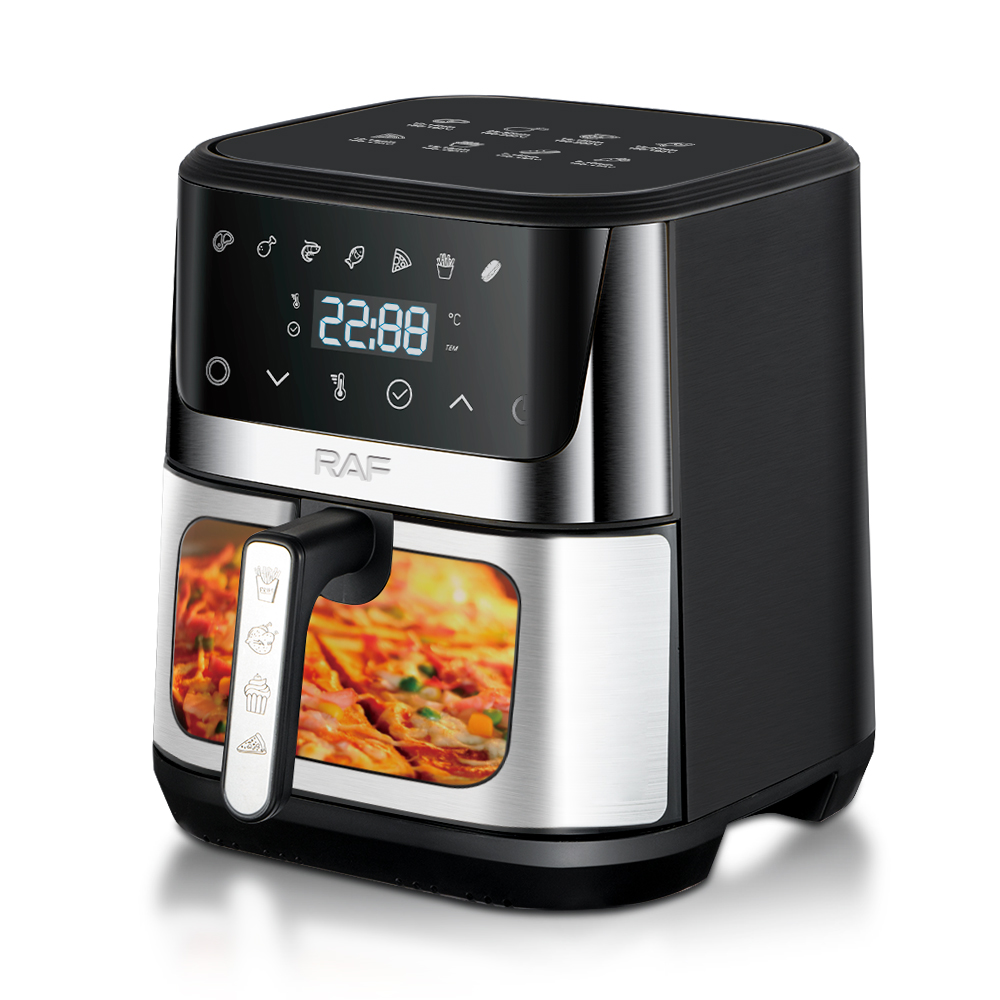 RAF European standard cross-border air fryer, large-capacity multi-functional smart home visual electric fryer, 8.5L, no smoke Item Picture