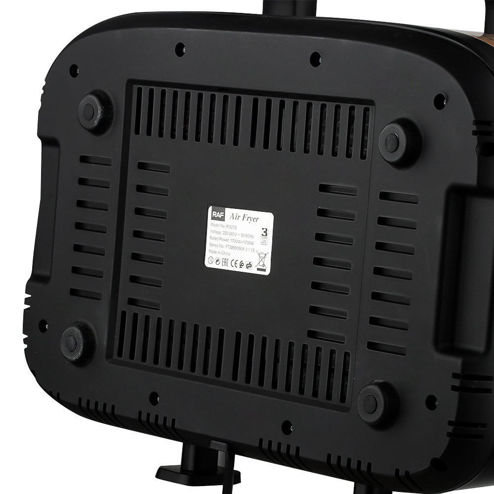 RAF European standard cross-border double-chamber air fryer with dual compartments, 9L large capacity, multi-functional, dual POTS and dual baskets, intelligent touch screen R.5272 pic 9