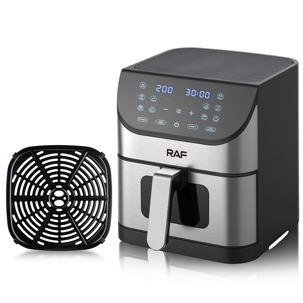 RAF European standard cross-border visual air fryer, LCD touch, household multi-functional electric fryer, 6L large capacity pic 11