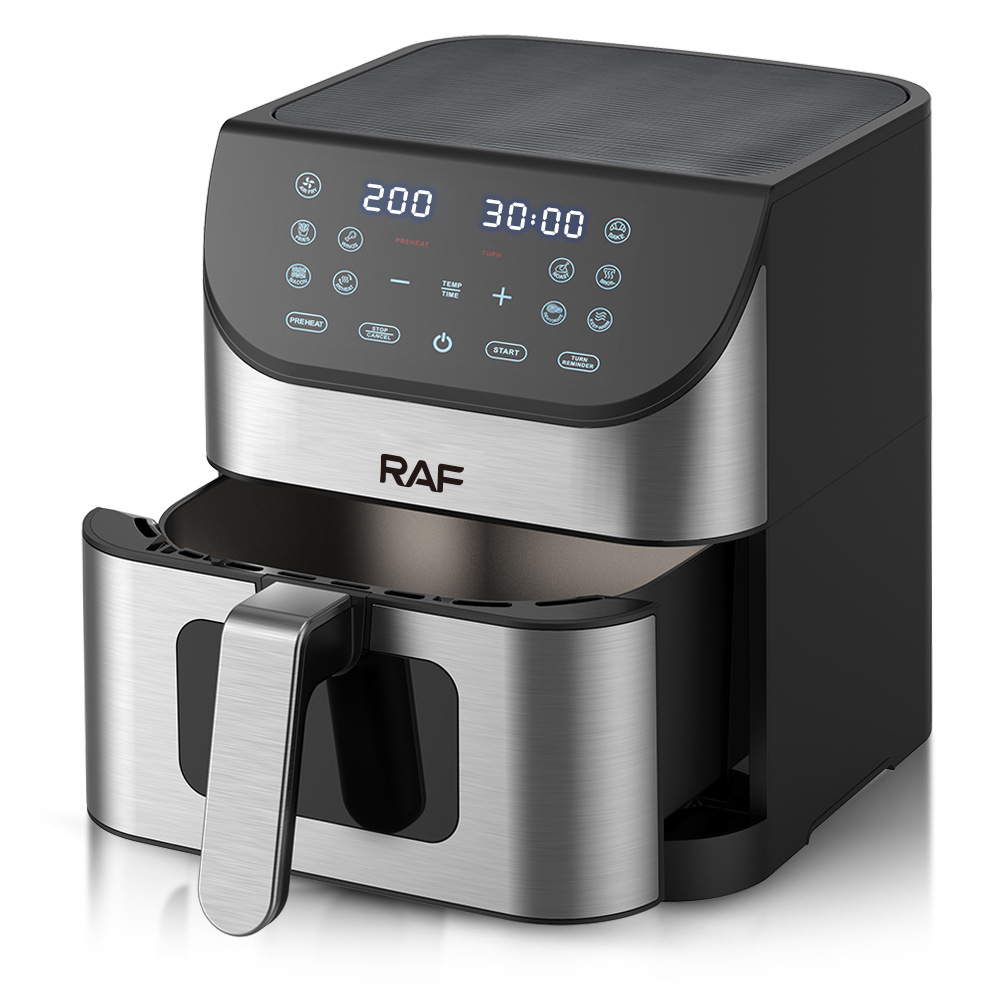 RAF European standard cross-border visual air fryer, LCD touch, household multi-functional electric fryer, 6L large capacity pic 12