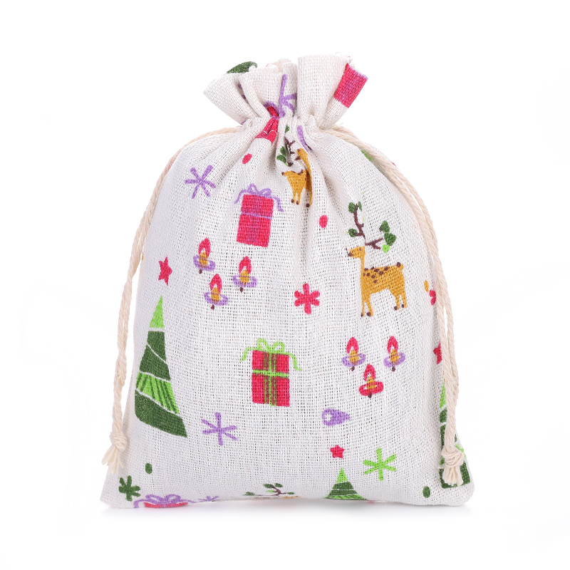10*14 cotton and linen fabric printed TV cat gift bag, drawstring bag, mosquito repellent bag, dried flower bag, cloth bag Application Scenario
