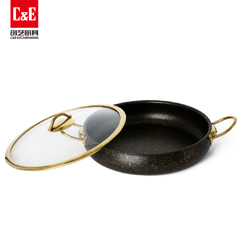 C&E Creative Cookware 12-piece set: Soup pot, hot pot, multi-functional non-stick pot, silicone spatula and spoons, kitchenware, household gifts pic 16