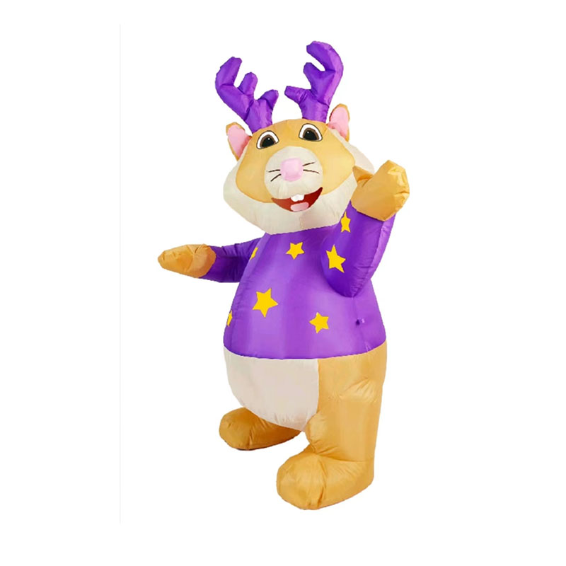 The manufacturer's best-selling product coincides with the Christmas Christmas inflatable 1.2M original cute little deer supermarket decoration Christmas scene arrangement Specification image