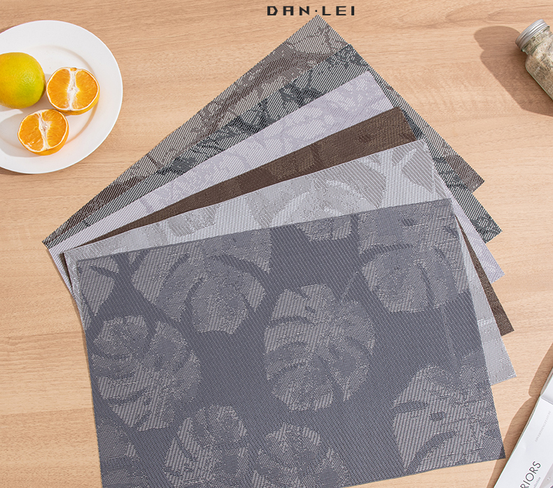 特斯林PVC餐桌垫家用餐垫餐厅西餐垫酒店时尚防滑杯垫防水隔热垫详情1