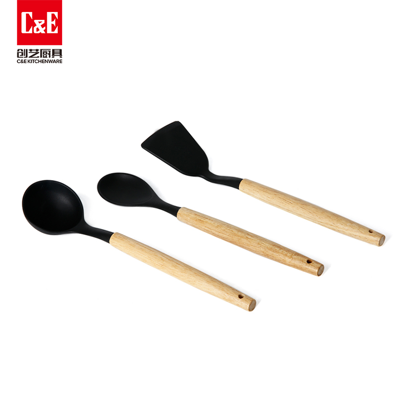 C&E Creative Cookware 12-piece set: Soup pot, hot pot, multi-functional non-stick pot, silicone spatula and spoons, kitchenware, household gifts pic 18