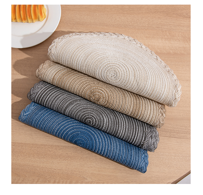 北欧风格家居餐垫餐桌垫棉线家用烘焙美食背景跨境圆形隔热垫杯垫详情6