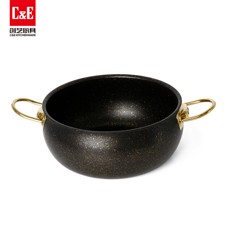 C&E Creative Cookware 12-piece set: Soup pot, hot pot, multi-functional non-stick pot, silicone spatula and spoons, kitchenware, household gifts pic 7