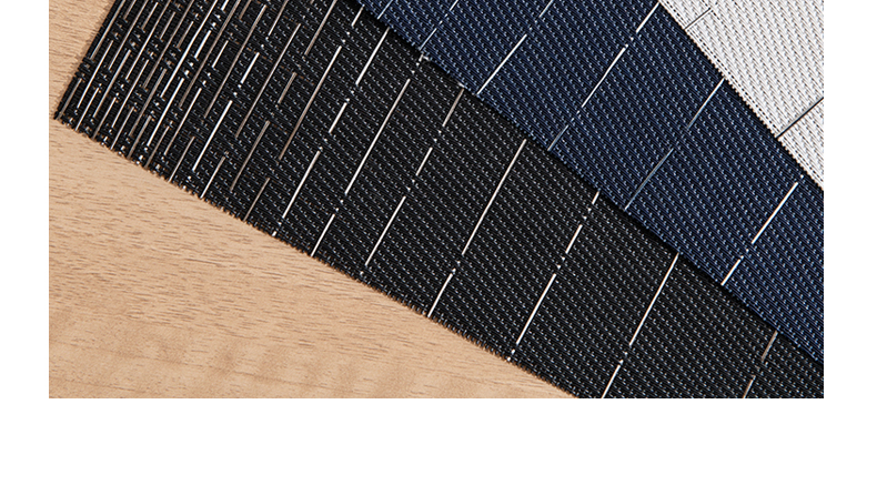 餐垫编织隔热垫简约特斯林酒店西餐卓垫家用pvc条纹方形防烫垫子详情7