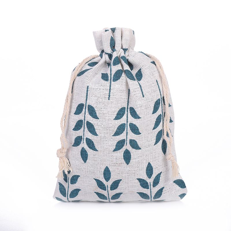 15*20印花棉麻抽绳中药防疫香囊空袋香包袋厂家直销详情5