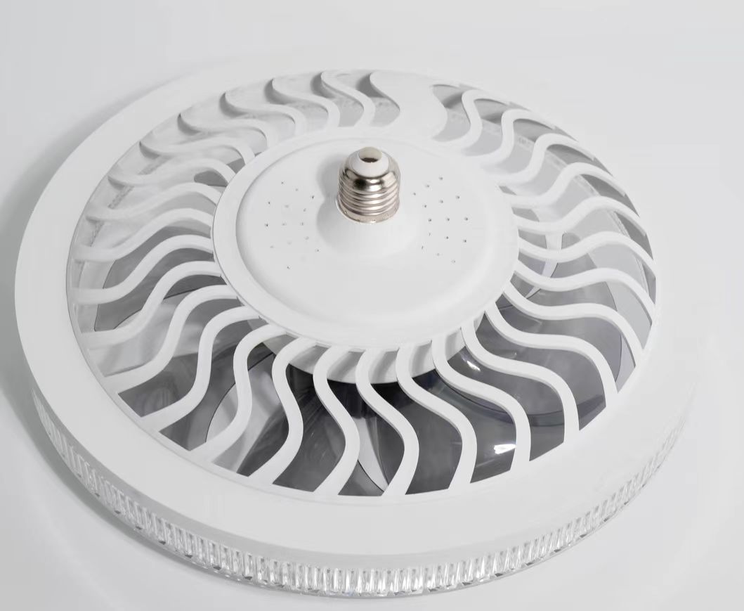 Fan Light Transcrystal Cover Adjustable Light Color Wind E27 Fan Light Chandelier Specification drawing