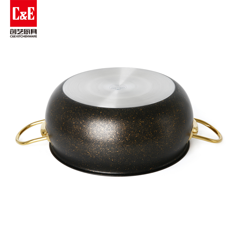 C&E Creative Cookware 12-piece set: Soup pot, hot pot, multi-functional non-stick pot, silicone spatula and spoons, kitchenware, household gifts Specification image