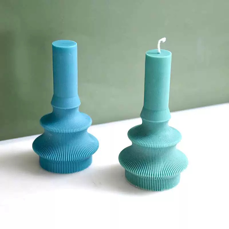 Spiral geometric vertical bar souvenirs, wedding fragrance gifts, candle creative handcrafted shapes, soy wax ornaments, candles, scented candles, birthday candles, scented candles, scented candles, scented candles, scented craft candles Specification image