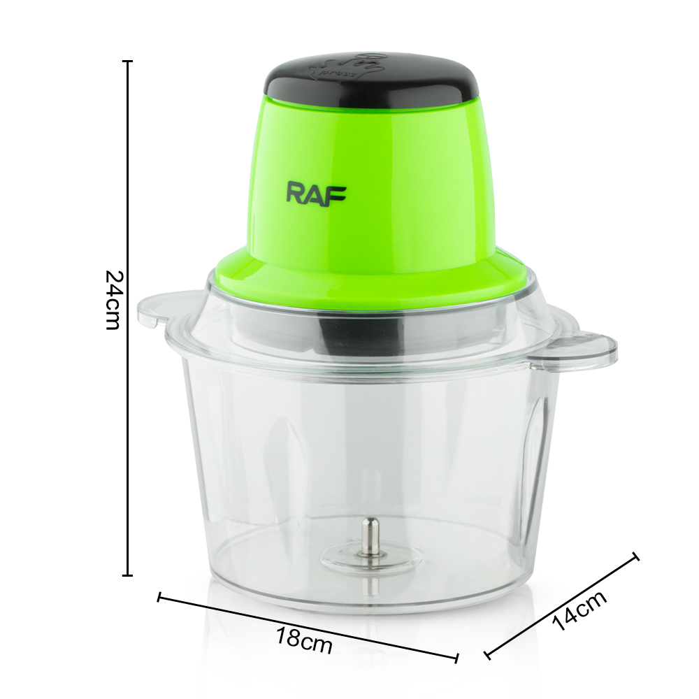 RAF European standard cross-border household electric meat grinder, kitchen glass food grinder, filling grinder, complementary food processor 2L Specification image