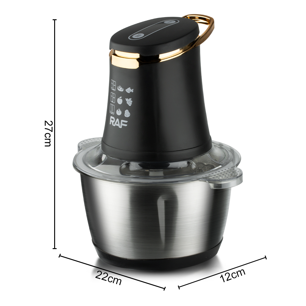 RAF European standard cross-border electric meat grinder, household stainless steel multi-functional food processor, meat grinder, meat mixer and stuffing grinder Specification image