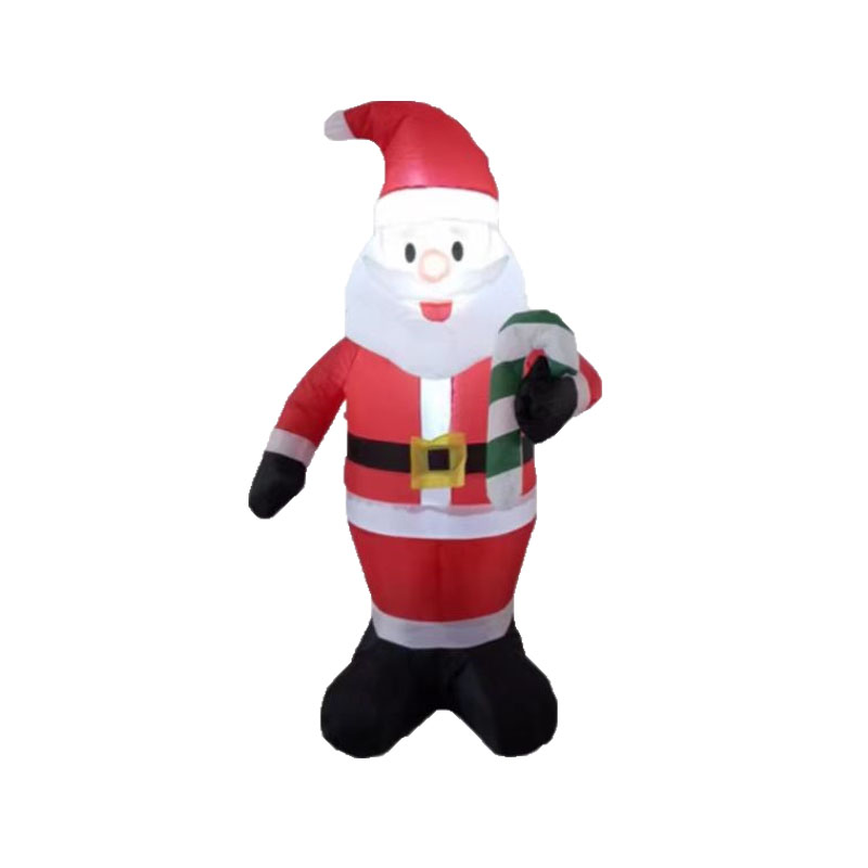 Factory direct sales, just in time for Christmas, 1.2M original inflatable walking stick, Santa Claus, Christmas creative atmosphere scene arrangement pic 1