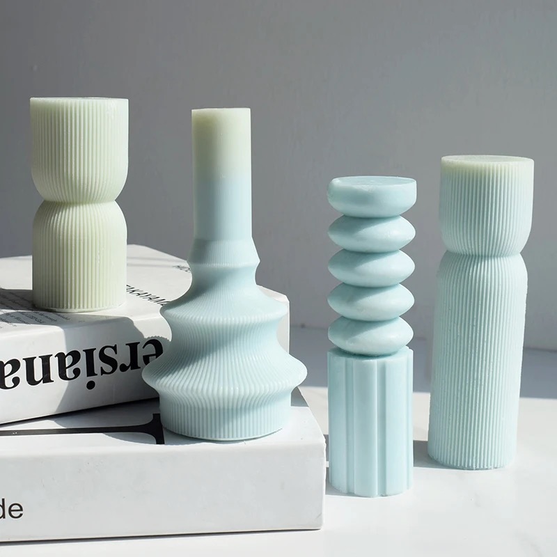 螺旋几何竖条伴手礼婚礼香氛礼物candle创意手工造型蜡大豆蜡摆件蜡烛香薰蜡烛生日蜡烛香氛蜡烛香氛蜡烛香薰工艺蜡烛详情1