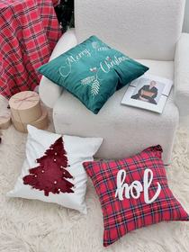 Decorate throw pillows and pillow cases in Christmas style