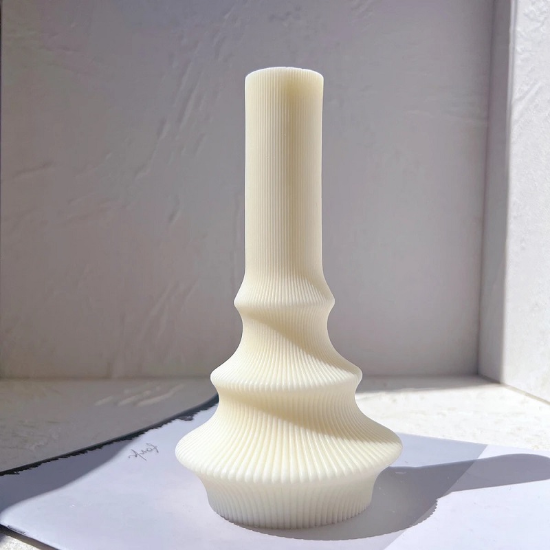 螺旋几何竖条伴手礼婚礼香氛礼物candle创意手工造型蜡大豆蜡摆件蜡烛香薰蜡烛生日蜡烛香氛蜡烛香氛蜡烛香薰工艺蜡烛