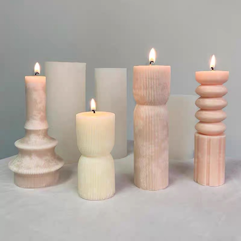 螺旋几何竖条伴手礼婚礼香氛礼物candle创意手工造型蜡大豆蜡摆件蜡烛香薰蜡烛生日蜡烛香氛蜡烛香氛蜡烛香薰工艺蜡烛详情7