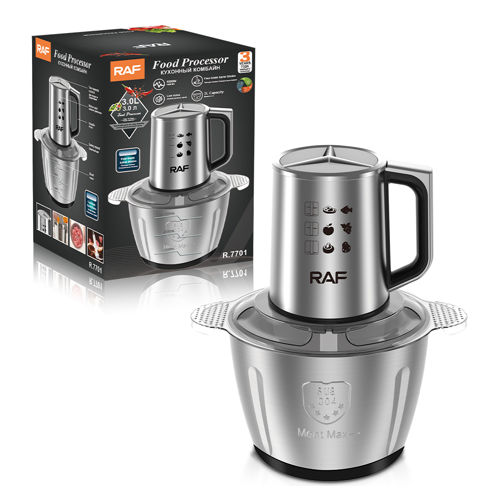 RAF European standard multi-functional electric meat grinder, large-capacity filling grinder, garlic grinder, meat grinder, 3L cross-border household details Picture