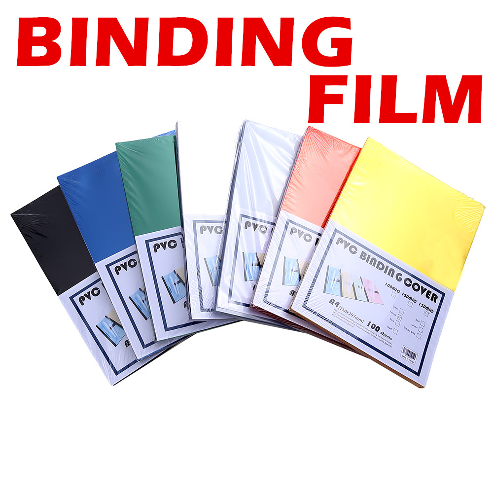 PVC Binding Film, binding film in various colors, 0.15mm thick film