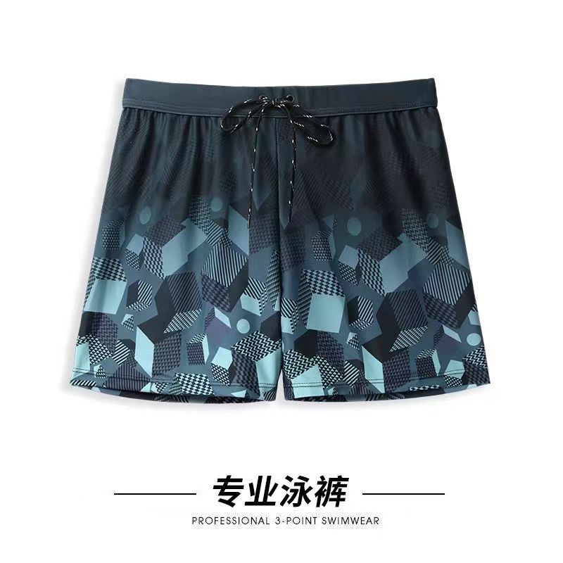 Factory direct sales of swimming pants, men's anti-embarrassment loose quick-drying men's flat-angle swimming pants, swimsuit sets, beach pants equipment 1 Application Scenario