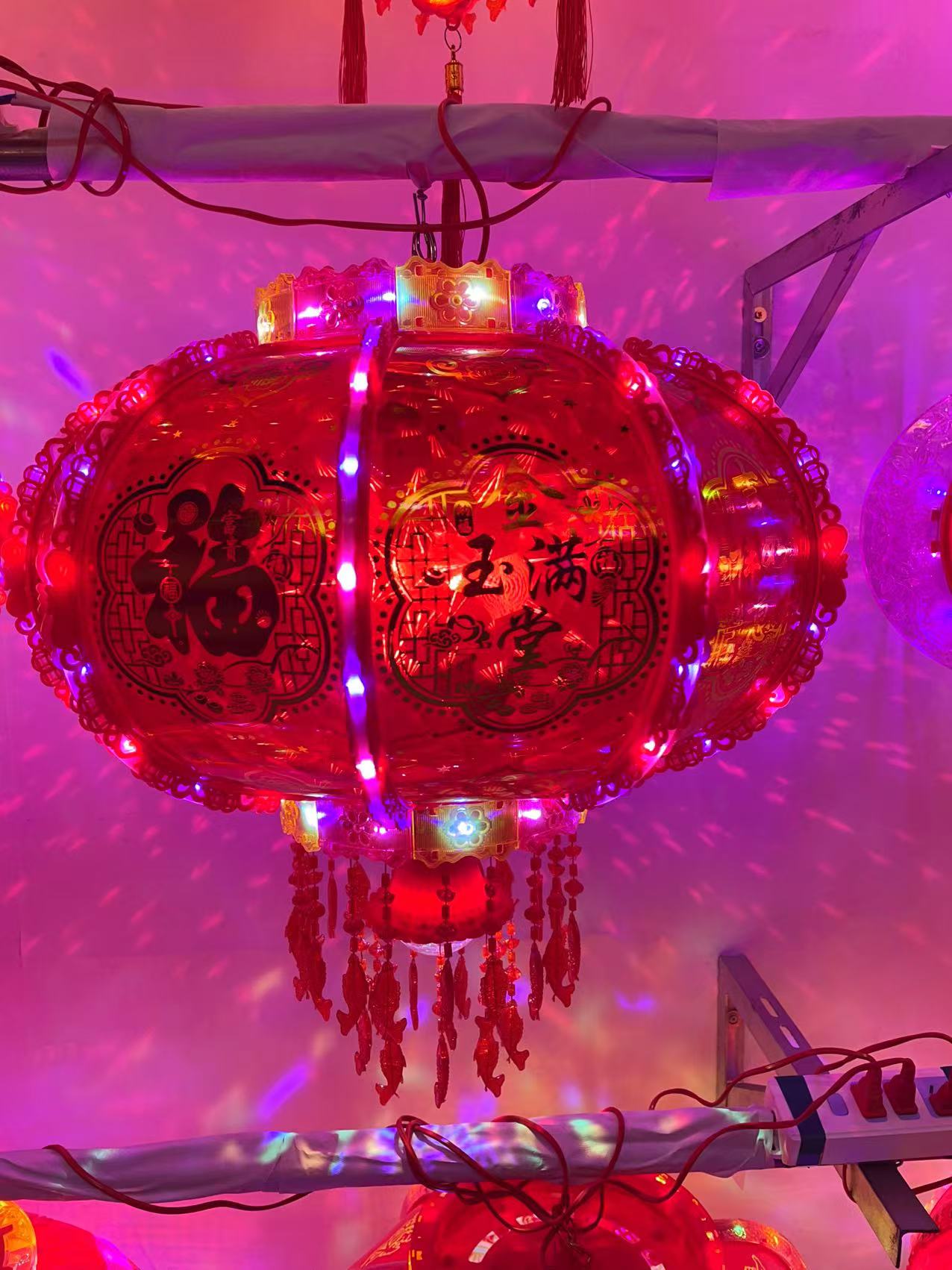 福字电子彩色灯笼8